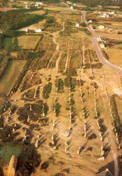 Gli allineamenti di Menec (vista dall'alto)